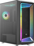 Boitier Moyen Tour ATX AeroCool Interstellar RGB avec panneau vitré (Noir)