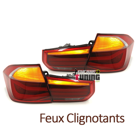 FEUX LED ROUGE BLANC BMW SERIE 3 F30 LOOK PHASE 2 POUR PHASE 1 2011-2015 (05365)