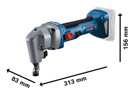 Grignoteuse 18V GNA 18V-16 E (sans batterie ni chargeur) en boite carton - BOSCH - 0601529600