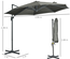 Parasol déporté octogonal inclinable Ø 2,94 x 2,48H m