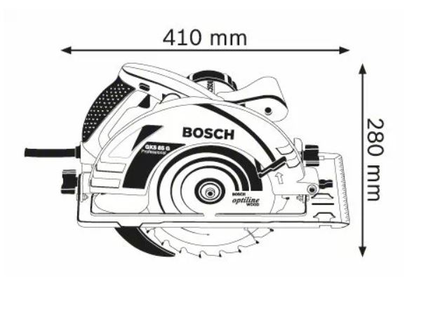 Scie circulaire 2200W GKS 85 G Professional + coffret L-BOXX - BOSCH - 060157A901