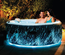 Spa gonflable PureSpa Galaxie rond Bulles avec LED 4 places - Intex