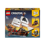 LEGO Creator 3-en-1 - Le Bateau Pirate - Figurine Animaux, Requin, Figurine Squelette