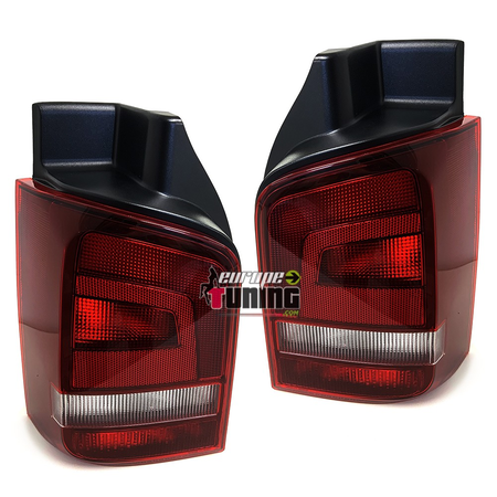 FEUX ROUGES FUMES POUR VOLKSWAGEN VW T5 A HAYON DE 2009 A 2015 (04914)