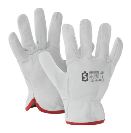 Gants de protection cuir pleine fleur de bovin T10 naturel - L-2N 10