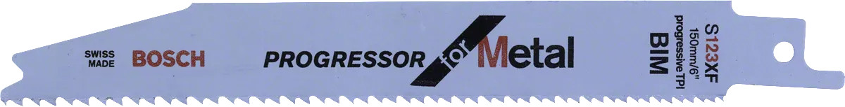 5 lames de scie sabre S 123 XF Progressor for Metal - BOSCH - 2608654402