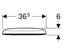 Abattant WC RENOVA antibactérien - GEBERIT - 573010000
