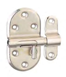 Targette pêne rond nickelé 25mm - THIRARD - 100627