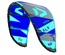 Aile de Kitesurf Duotone Rebel SLS 2024 Blue/Light Grey 9M