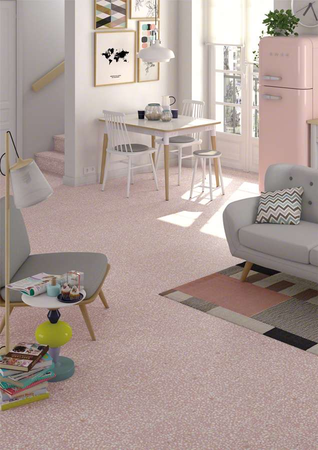 FARNESE AMALFI ROSE 30 x 30 cm - Carrelage aspect terrazzo rose