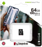 Carte mémoire Micro SD Kingston Canvas Select Plus - 64Go