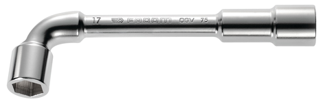 Clé à pipe débouchée forgée 6x6 pans 26mm L.270mm - FACOM - 75.26