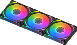 Lot de 3 Ventilateurs de boitier Xigmatek Starlink Ultra RGB (Noir)