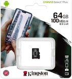 Carte mémoire Micro SD Kingston Canvas Select Plus - 64Go