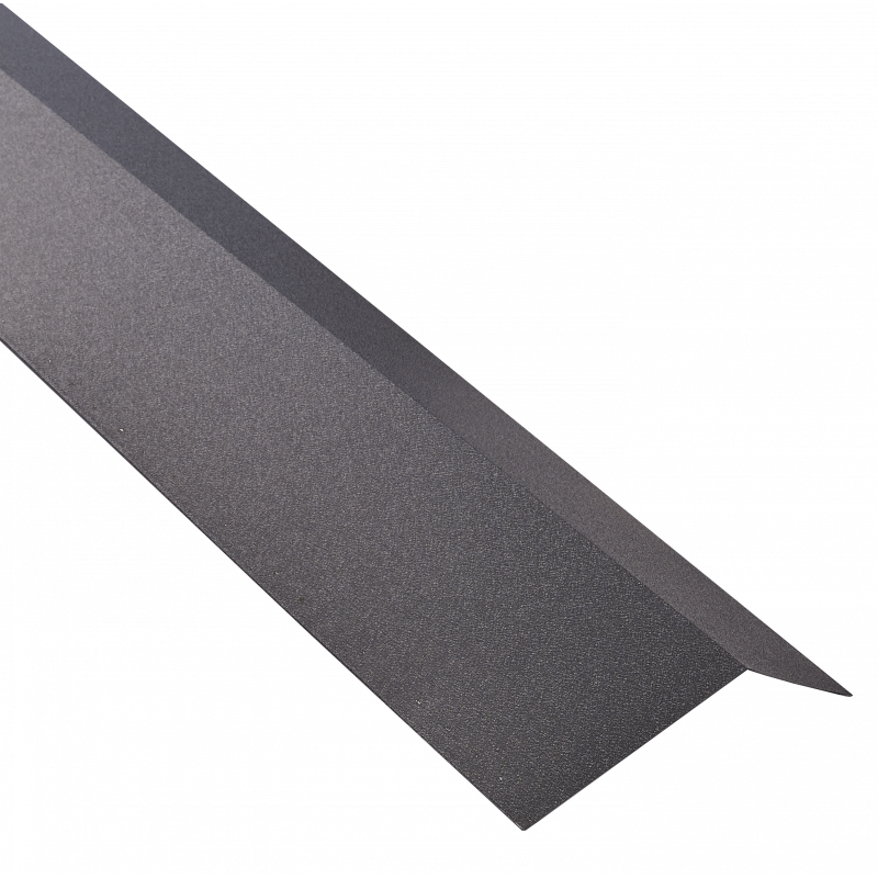 Bris de gouttière toiture acier galvanisé laqué mat aspect tuile L 1,20 m - Coloris - Gris anthracite mat, Longueur - 1,20 m