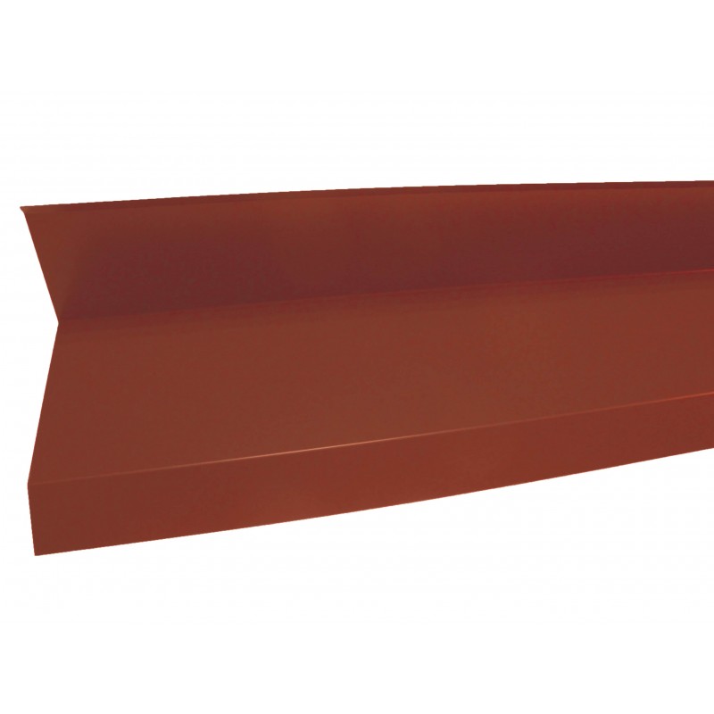 Rive contre mur 2100mm - Coloris - Rouge 8012, Longueur - 2100mm