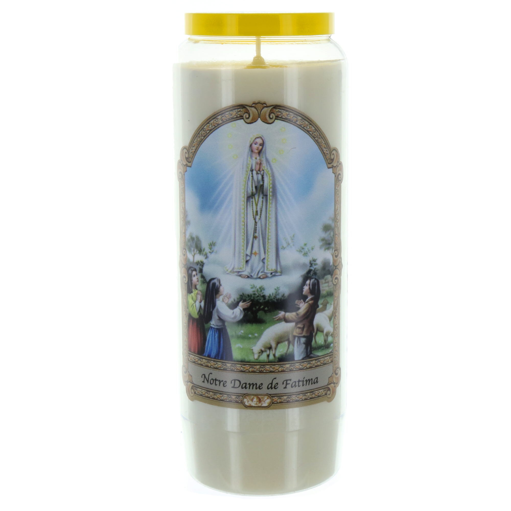 Lot de 20 Bougies Neuvaine Notre Dame de Fatima 17,5cm