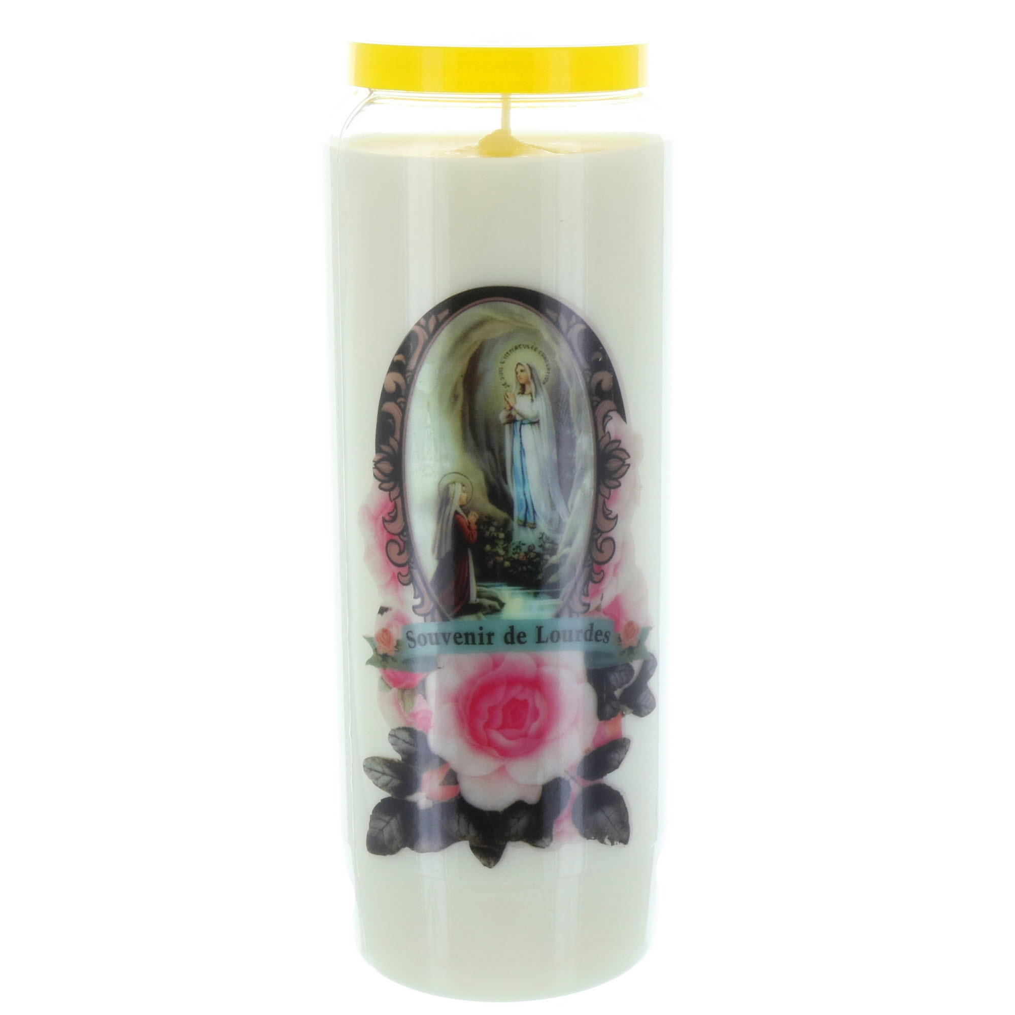 Lot de 20 Bougies Neuvaine Apparition de Lourdes 17,5 cm