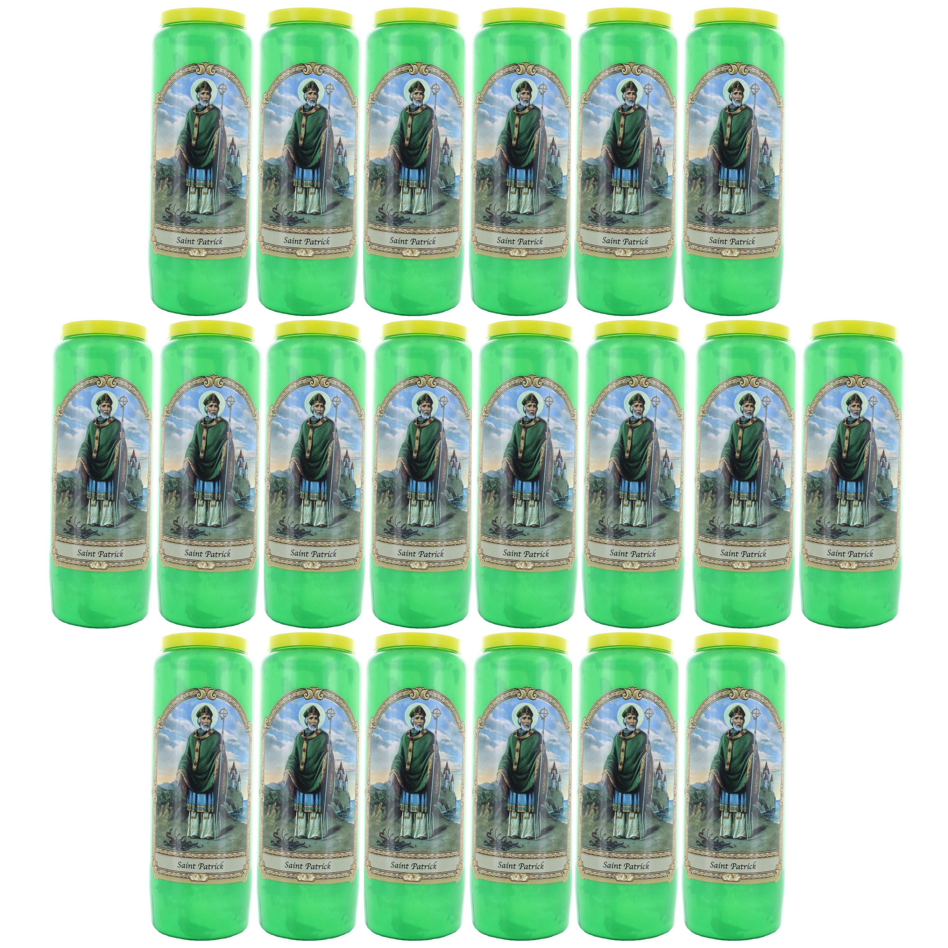 Lot de 20 Bougies de Neuvaine de Saint Patrick