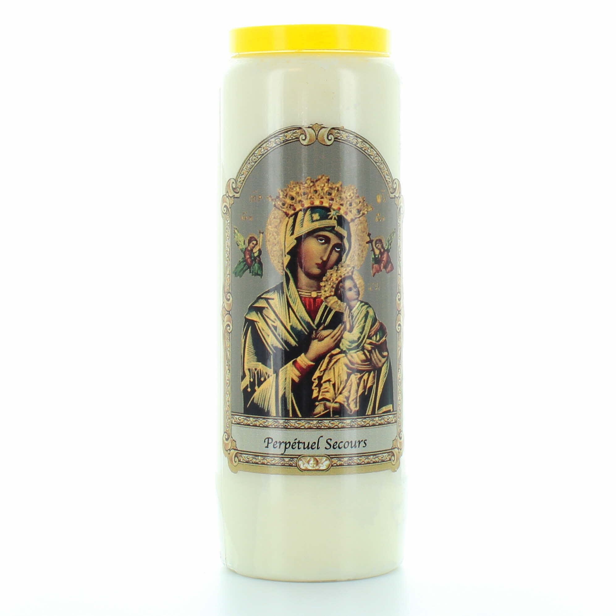 Lot de 20 Bougies Neuvaine de Notre Dame du Perpétuel Secours 17,5cm