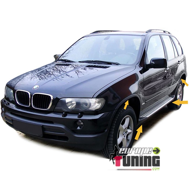 BODYKIT MARCHES PIEDS & ELARGISSEURS D'AILES SPORT BMW X5 TYPE E53 1999-2007 (02104)