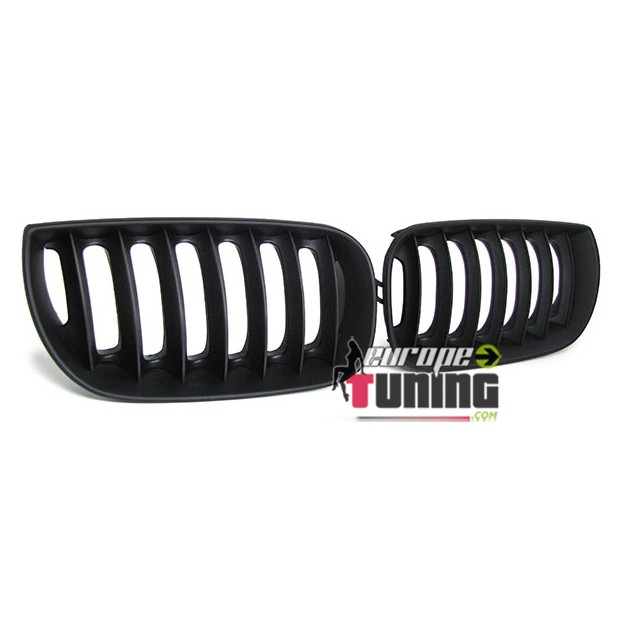 GRILLES CALANDRES SPORT NOIRES MATES POUR BMW X3 E83 2003-2006 (04000)