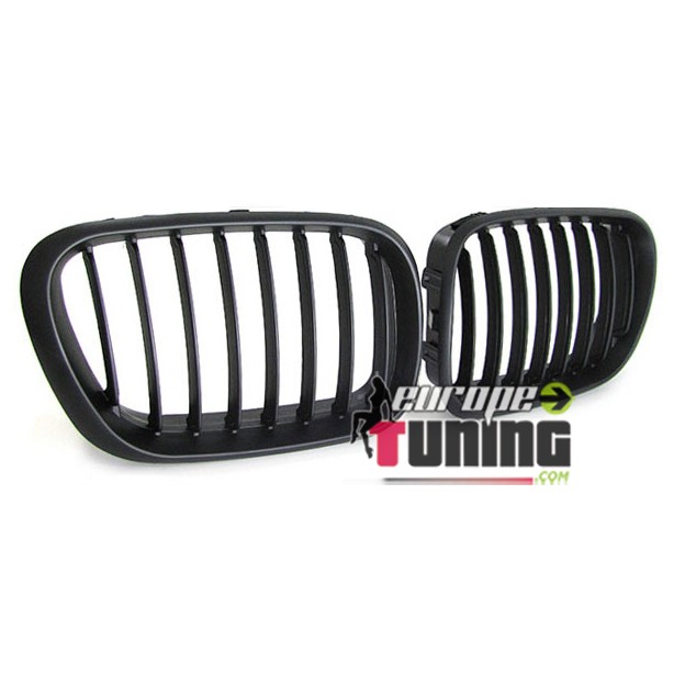 GRILLES CALANDRES SPORT NOIRES MATES POUR BMW X5 E53 1999-2003 (00155)