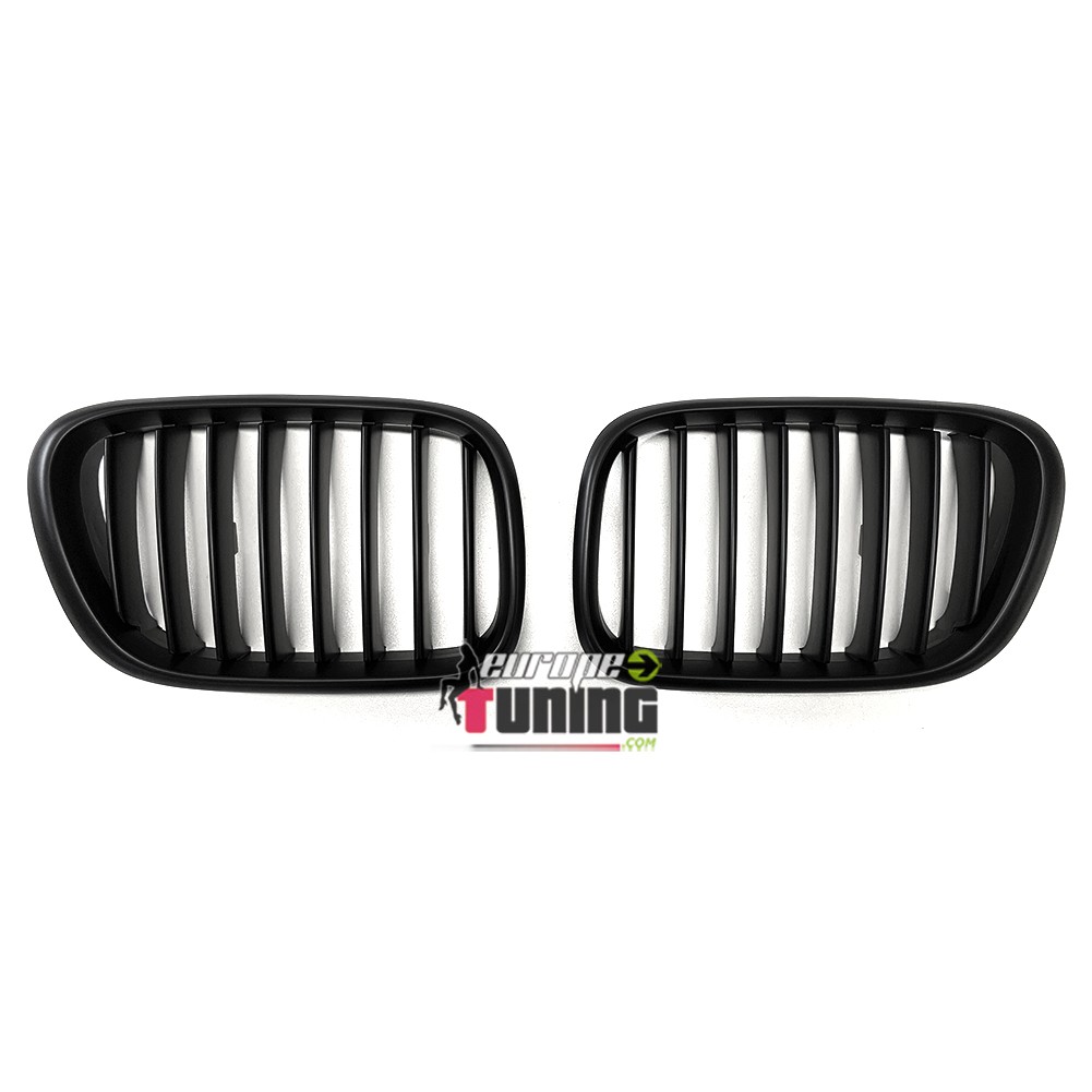 GRILLES CALANDRES SPORT NOIRES MATES POUR BMW X5 E53 1999-2003 (00155)