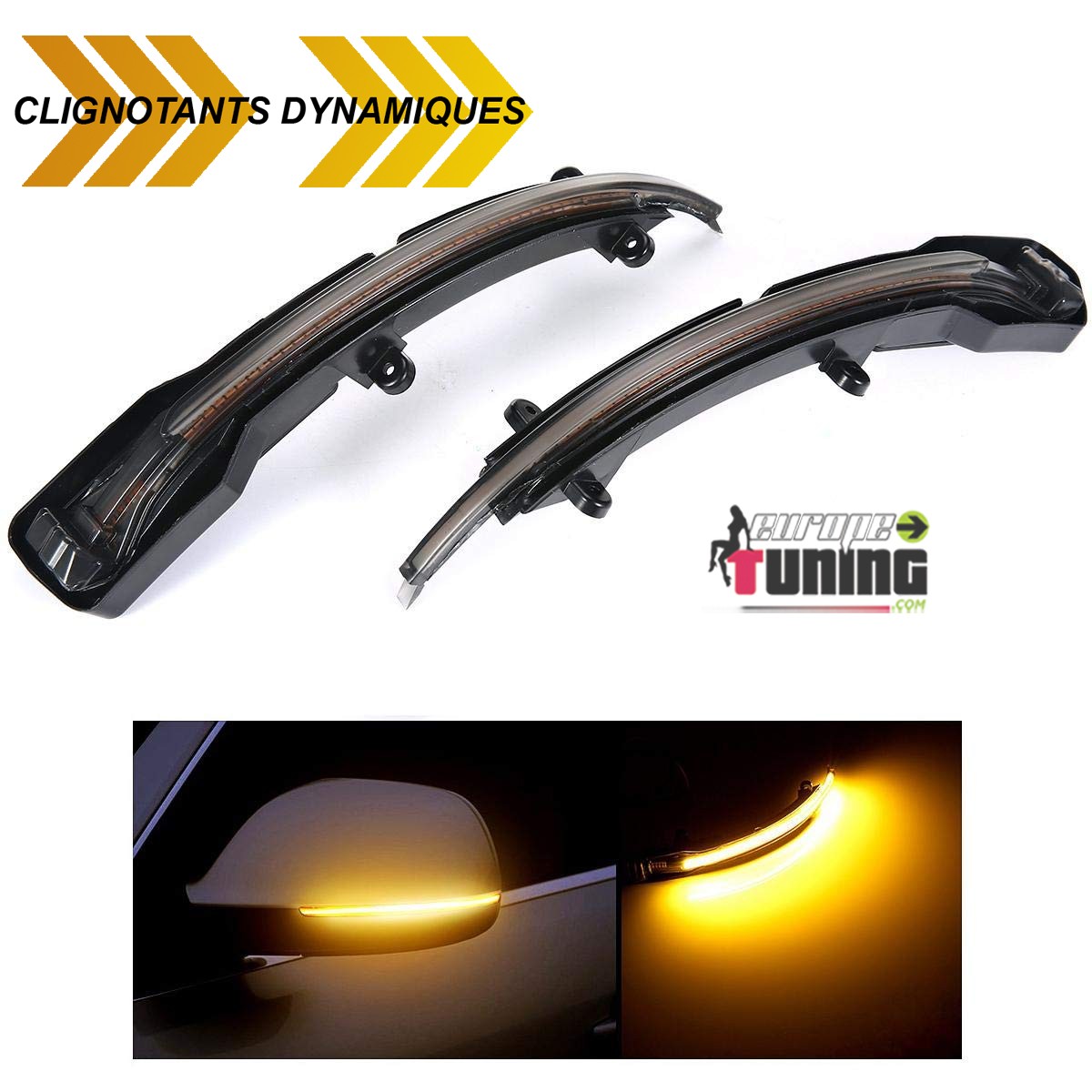 CLIGNOTANTS DE RETROVISEURS LEDS DYNAMIQUES A DEFILEMENT AUDI Q5 & Q7 (04875)