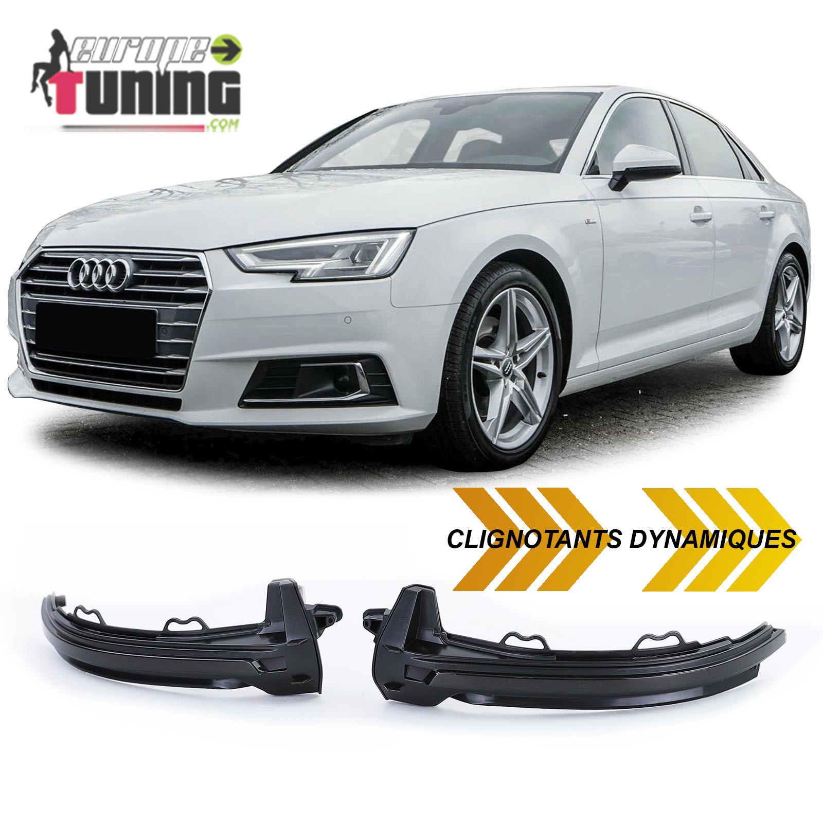 CLIGNOTANTS RETROVISEURS LEDS DYNAMIQUES A DEFILEMENT AUDI A4 B9 2015 - (05363)