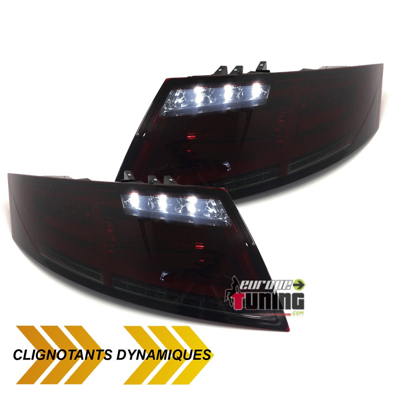 FEUX ROUGES FUMES CELIS CLIGNOTANTS LEDS DYNAMIQUES AUDI TT 8J 2006-2014 (04231)