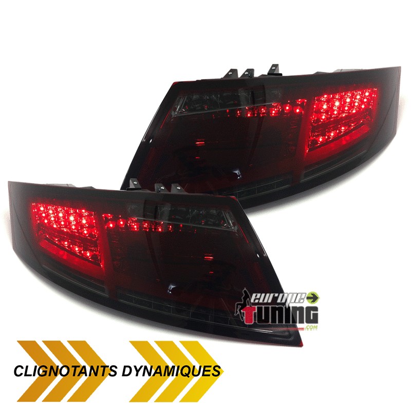 FEUX ROUGES FUMES CELIS CLIGNOTANTS LEDS DYNAMIQUES AUDI TT 8J 2006-2014 (04231)