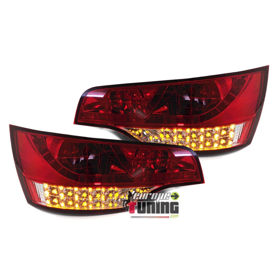 FEUX ARRIERES ROUGES CLAIRS A LED AUDI Q7 2005-2009 (14576)