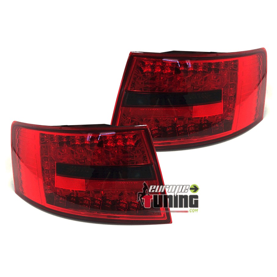 FEUX ROUGES FUMES A LED AUDI A6 C6/4F BERLINE SANS LED D'ORIGINE 2004-2008 (00721)