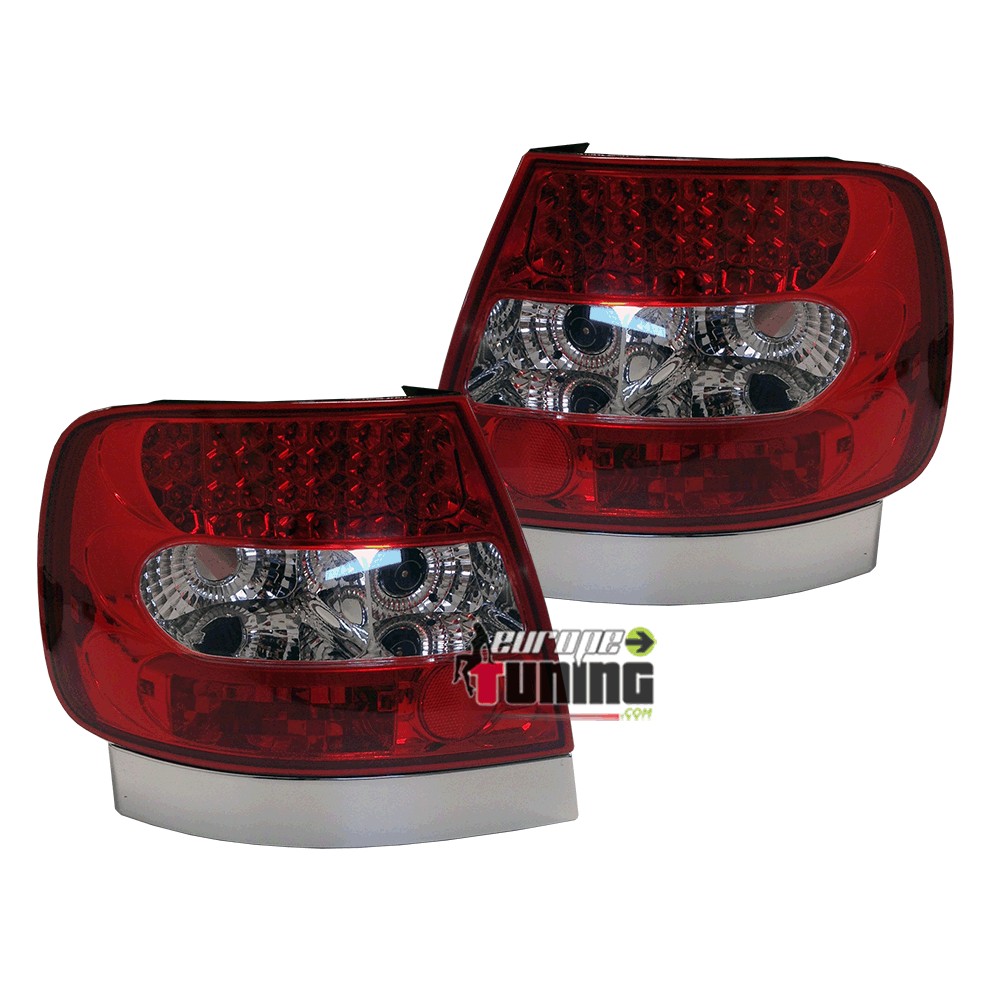 FEUX ARRIERES LEXUS ROUGES CRISTAL A LEDS AUDI A4 BERLINE B5 PHASE 1 (10245)