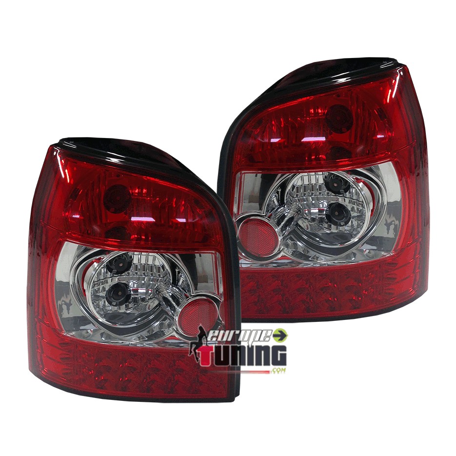 FEUX ARRIERES LEXUS LEDS AUDI A4 B5 AVANT BREAK ROUGES CRISTAL (11646)