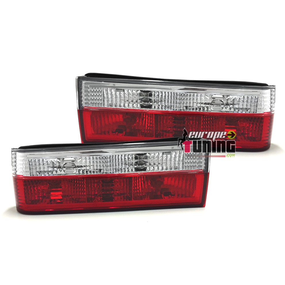 LOT DE 2 FEUX ARRIERES ROUGE CRISTAL BMW SERIE 3 E30 PHASE 1 (10264)