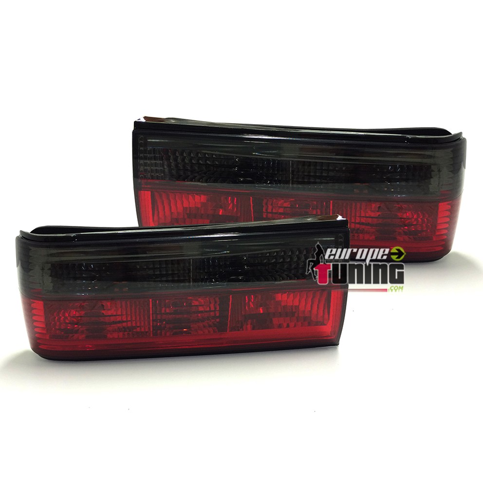 PAIRE DE FEUX ARRIERES ROUGE NOIR BMW SERIE 3 E30 PHASE 2 (12287)