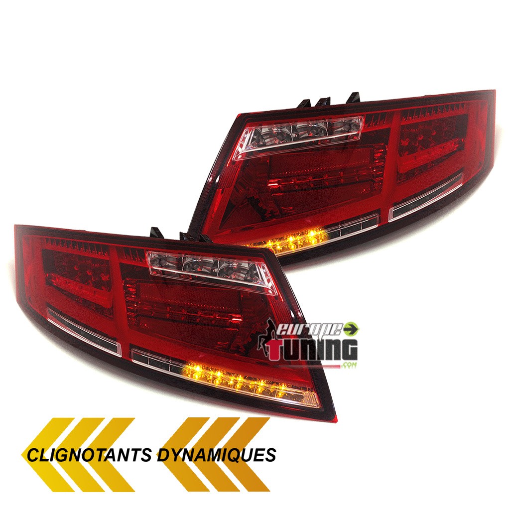 FEUX ROUGES CELIS CLIGNOTANTS LEDS DYNAMIQUES AUDI TT 8J 2006-2014 (04847)