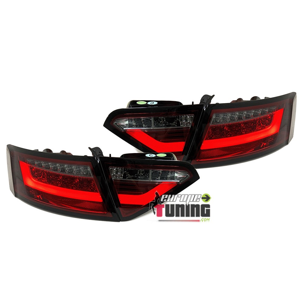 FEUX ROUGES FUMES LIGHT BAR CELIS A LED POUR AUDI A5 8T PHASE 1 SANS LED D'ORIGINE (04572)