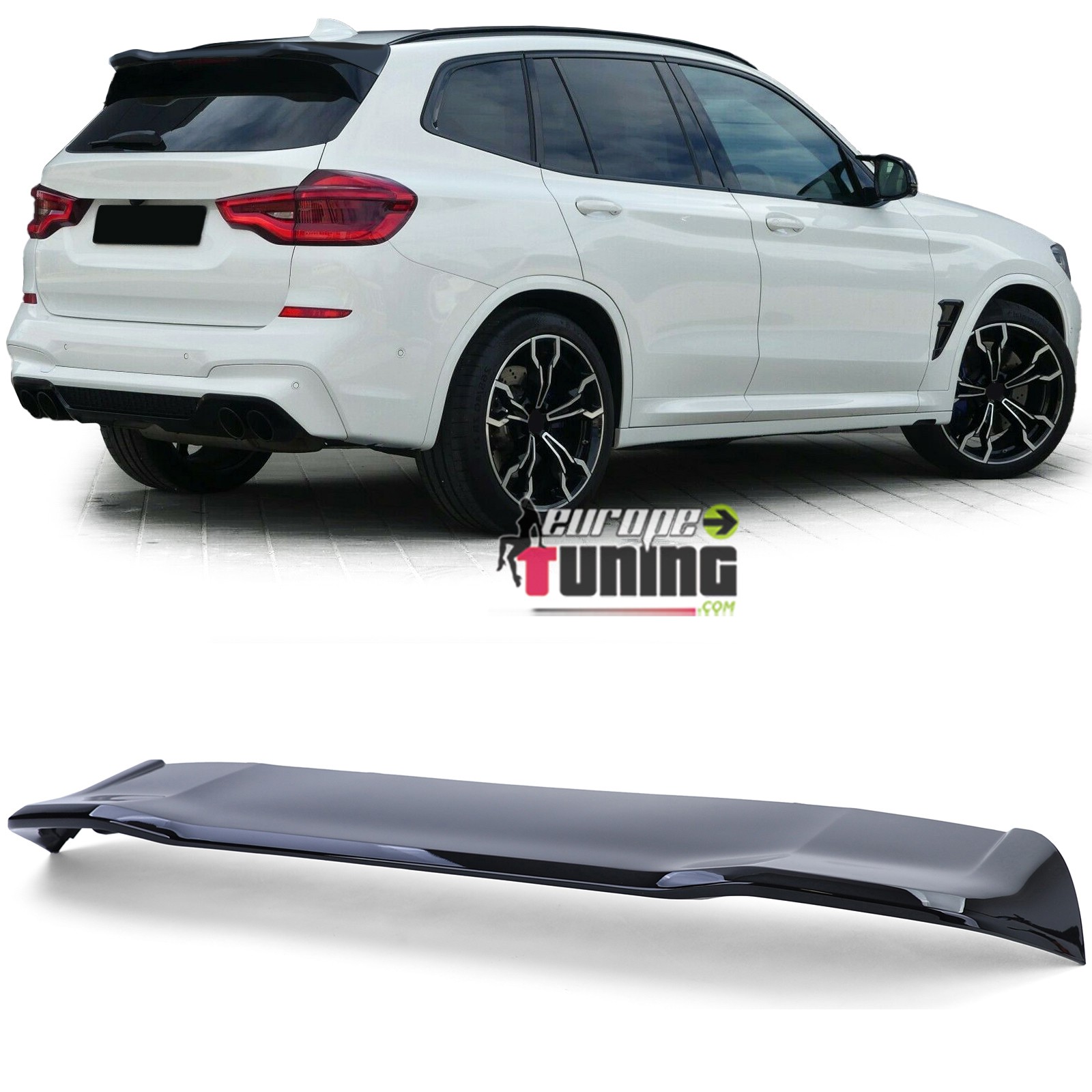 BECQUET - AILERON DE TOIT SPORT NOIR BRILLANT BMW X3 G01 (05659)