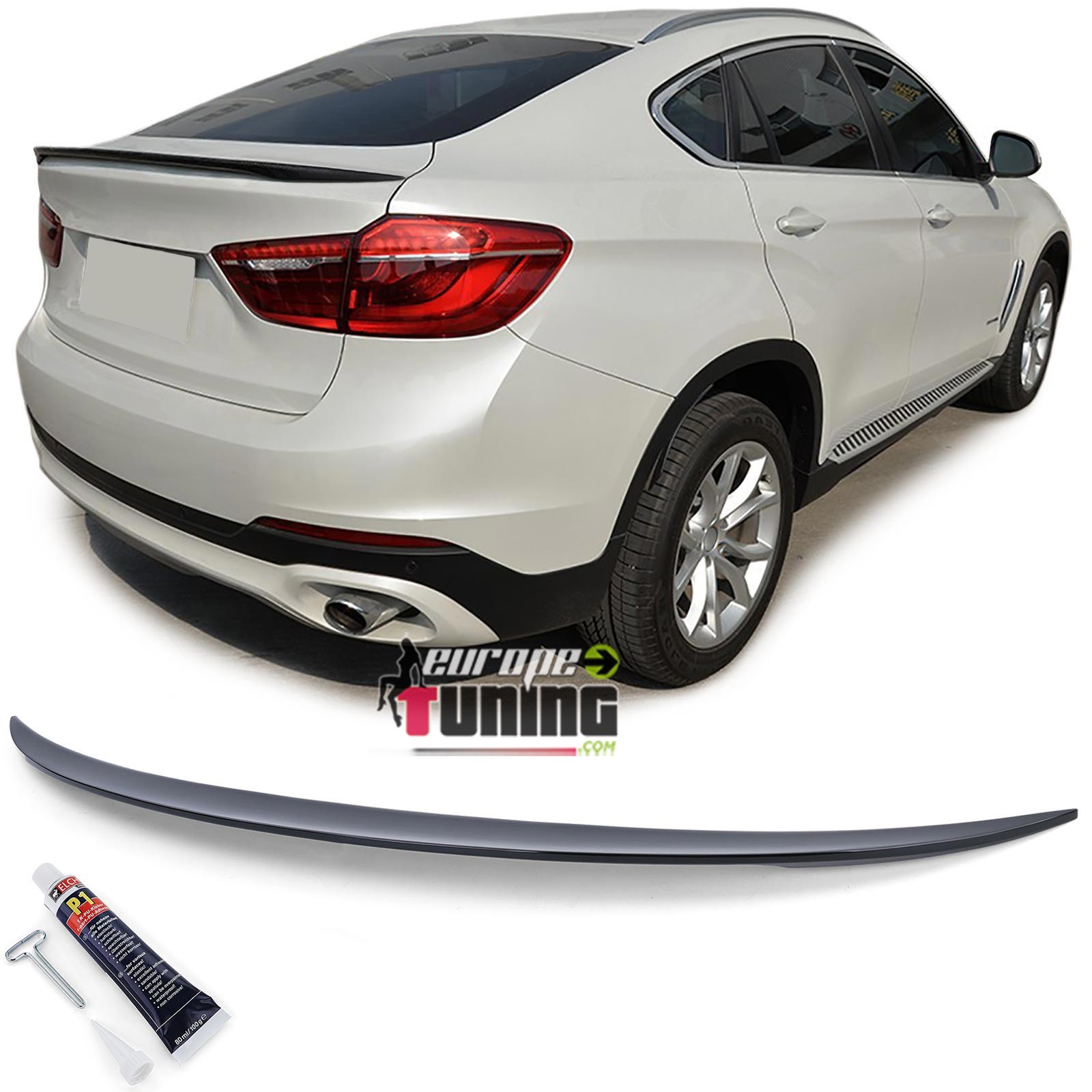 BECQUET SPOILER COFFRE SPORT NOIR BRILLANT BMW X6 F16 STYLE M (05529)