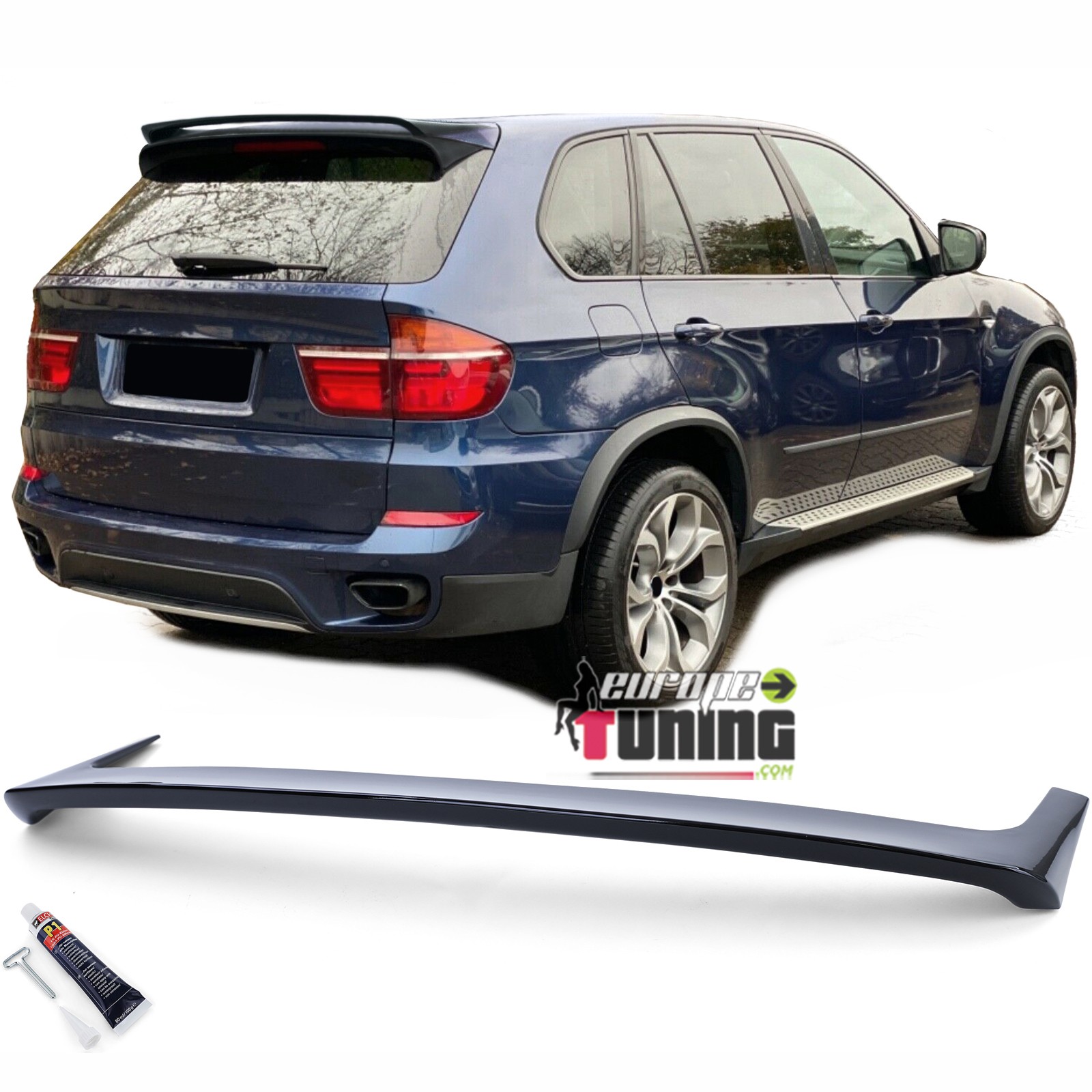 BECQUET SPOILER DE TOIT SPORT NOIR BRILLANT BMW X5 E70 2006-2013 (05605)