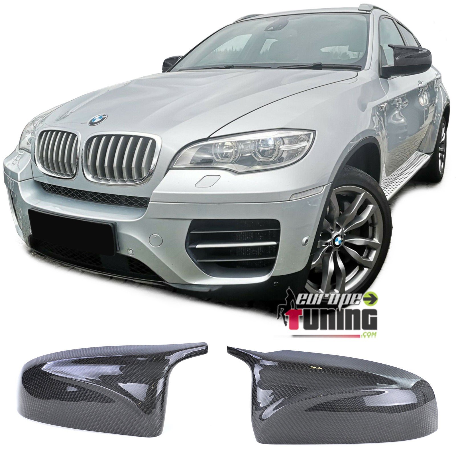 COQUES RETROVISEURS CARBONE SPORT LIGNE PACK M BMW X5 E70 & X6 E71 (05336)