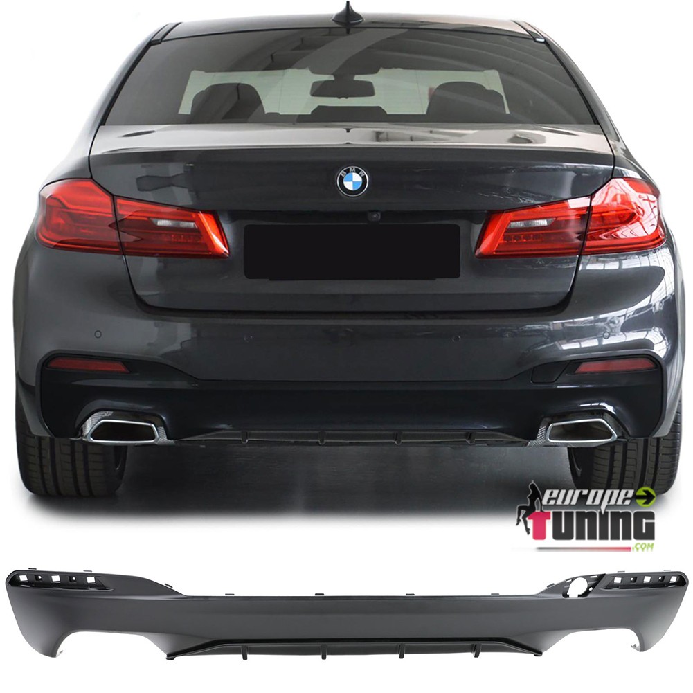 DIFFUSEUR SPORT DOUBLE SORTIE BMW SERIE 5 TYPE G30 BERLINE EN PACK M (05025)