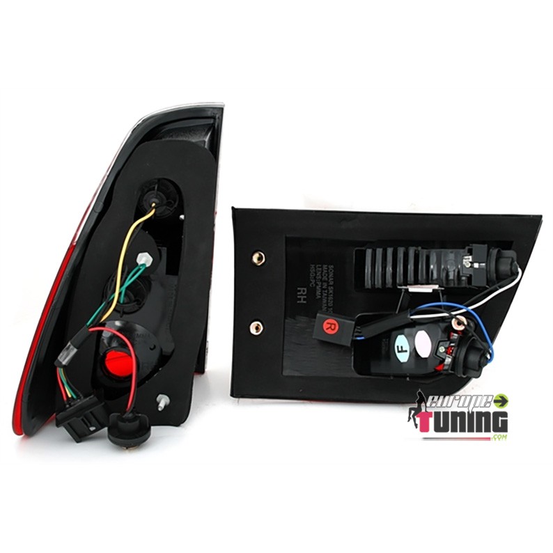 FEUX ROUGES CLAIRS A LEDS AVEC BANDES LONGUES POUR BMW X5 E53 1999-2003 PHASE 1 (03451)