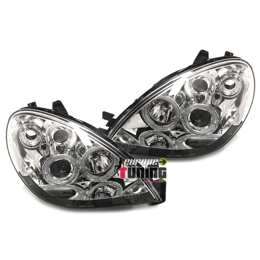 PHARES FEUX AVANTS TUNING ANGEL EYES CHROM POUR CITROEN XSARA (12072)