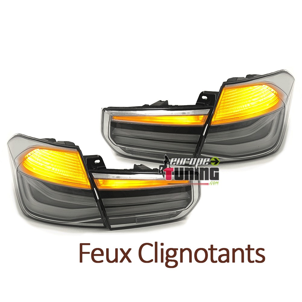 FEUX LED GRIS BMW SERIE 3 F30 LOOK PHASE 2 POUR PHASE 1 2011-2015 (05366)