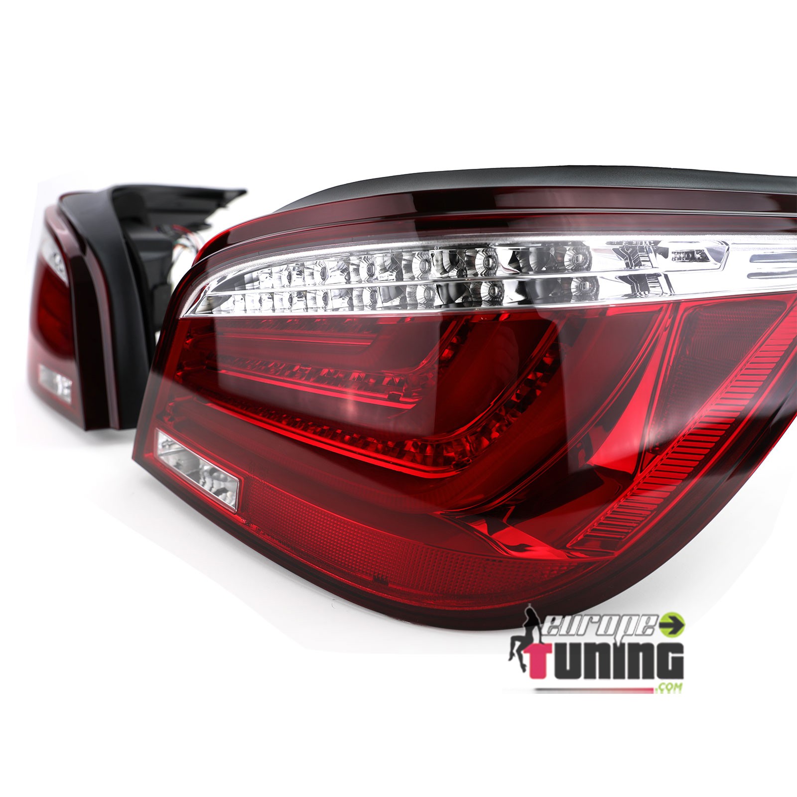 FEUX ROUGES CLAIRS CELIS A LED BMW SERIE 5 E60 BERLINE LCI PH2 2007-2010 (05151)