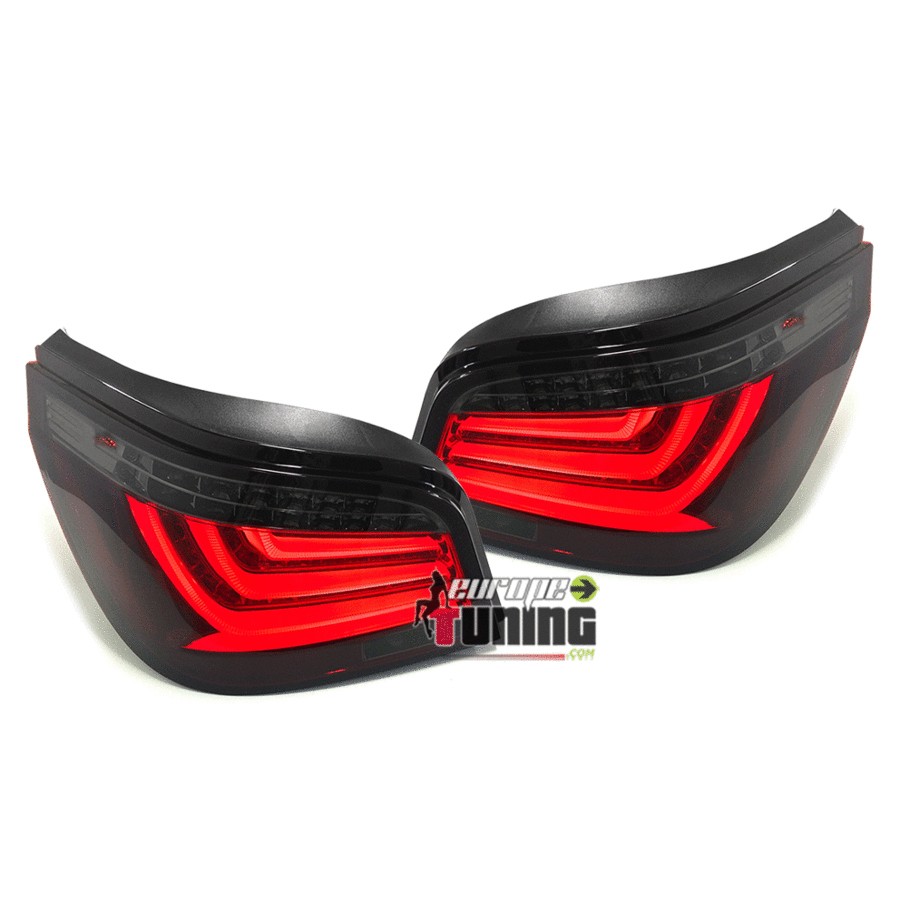 FEUX ROUGES NOIRS CELIS A LED BMW SERIE 5 E60 BERLINE LCI PH2 2007-2010 (05152)